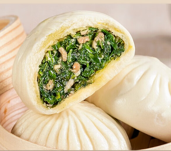 荠菜肉包